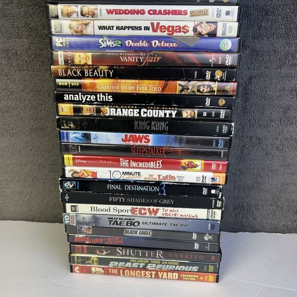 Large DVD Lot of 105 Movies ~ Horror, Comedy~ Drama-Workout- Action NEW & USED! - Picture 5 of 11